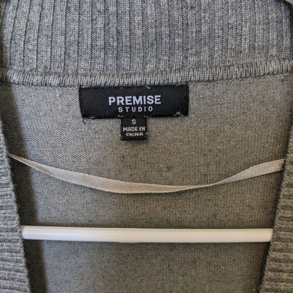 Premise Studio gray open front cardigan - Small - Picture 3 of 4